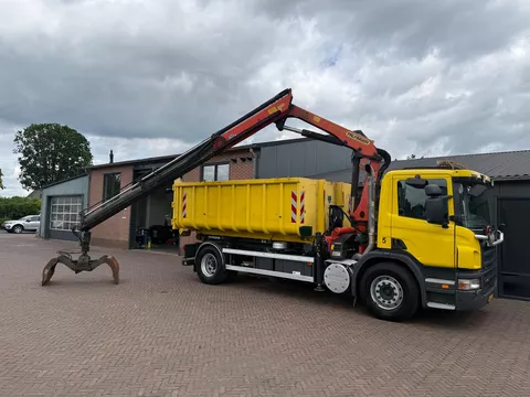 Scania P P320 CRANE 18 T.M Full Steel 14T Cable System Euro 5 Verkocht!