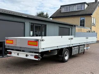 Vergauwe BE Oplegger Trailer 6600 KG 850cm x 220cm Openlaadbak Nette staat