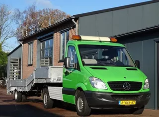 Mercedes-Benz Sprinter 316 BE-COMBINATIE, TREKKER 9.5 TON, VELDHUIZEN OPLEGGER 3.540 KG payload