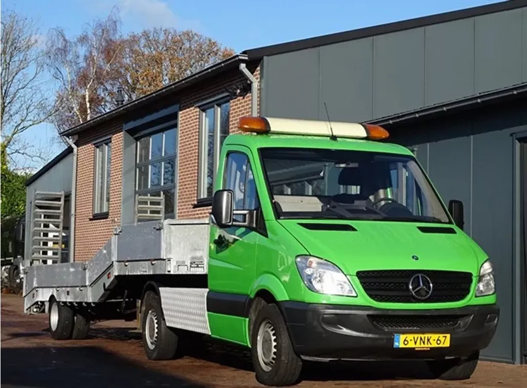 Mercedes-Benz Sprinter 316 BE-COMBINATIE, TREKKER 9.5 TON, VELDHUIZEN OPLEGGER 3.540 KG payload