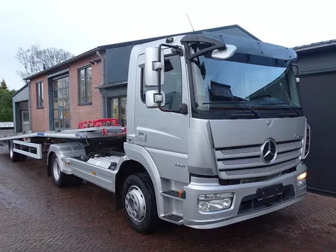 Mercedes-Benz Atego 1322 EURO 6 AUTOTRANSPORTER +OPLEGGER 3 AUTO'S * Verkocht *