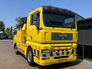 MAN TGA 18.360 Takelwagen Palfinger Kraan Falkom Brill verkocht