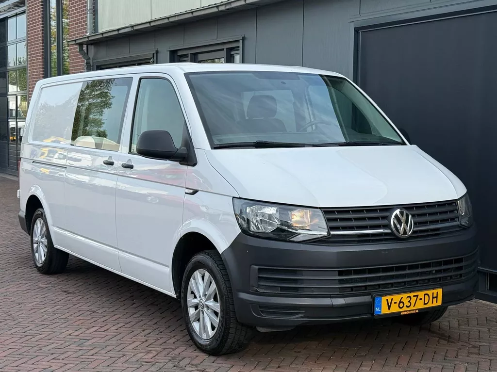 Volkswagen Transporter 2.0 TDI L2 Airco Dubbel Cabine 102PK Trekhaak 1e Eigenaar NAP Euro 6